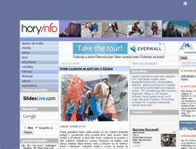 Tablet Screenshot of horyinfo.cz